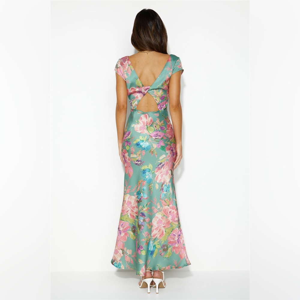Hello Molly Green Floral Maxi Dress - Picture 5 of 10